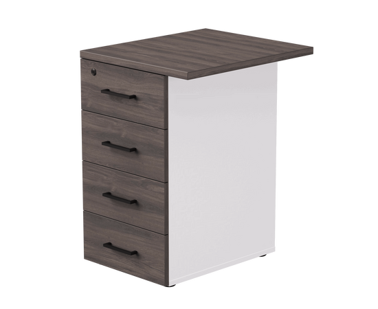 Тумба приставная Everprof EVO с топом 510х600x755 Белый/Дуб Пасадена | Интернет магазин мебели и декора LifeDekor