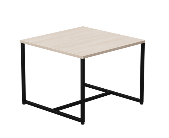 Стол журнальный Everprof EVO 604х604х460 Дуб Соната/Черный | Интернет магазин мебели и декора LifeDekor