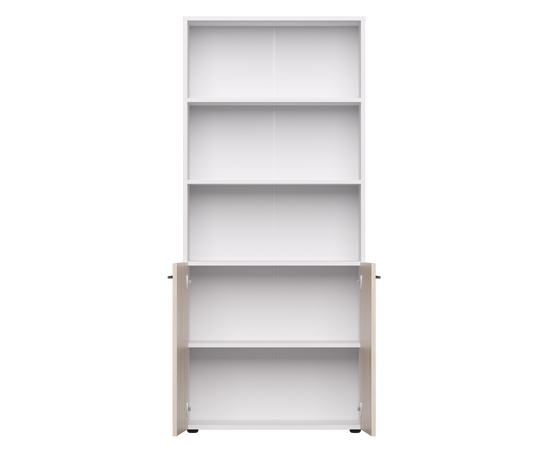 Шкаф полузакрытый Everprof EVO 800х383x1835 Белый/Дуб Соната, изображение 2 | Интернет магазин мебели и декора LifeDekor