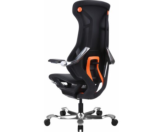 Эргономичное кресло Atom Black Экокожа Черный, изображение 5 | Интернет магазин мебели и декора LifeDekor