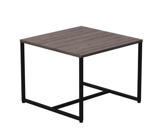 Стол журнальный Everprof EVO 604х604х460 Дуб Пасадена/Черный | Интернет магазин мебели и декора LifeDekor