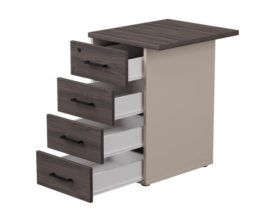 Тумба приставная Everprof EVO с топом 510х600x755 Кашемир/Дуб Пасадена, изображение 2 | Интернет магазин мебели и декора LifeDekor