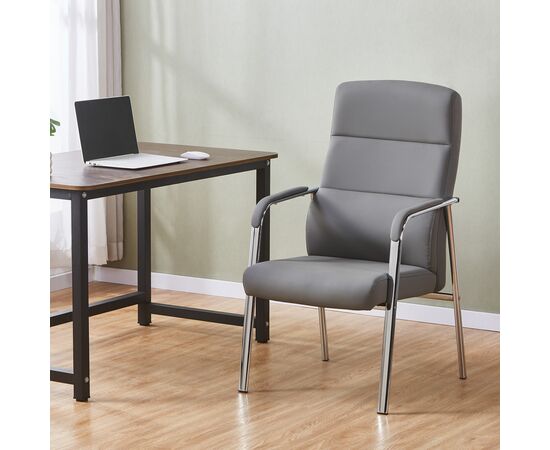 Кресло Everprof City Экокожа Серый, изображение 6 | Интернет магазин мебели и декора LifeDekor