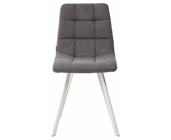 Стул CHILLI SQUARE UF860-19B темно-серый, ткань/ белый каркас М-City | Интернет магазин мебели и декора LifeDekor