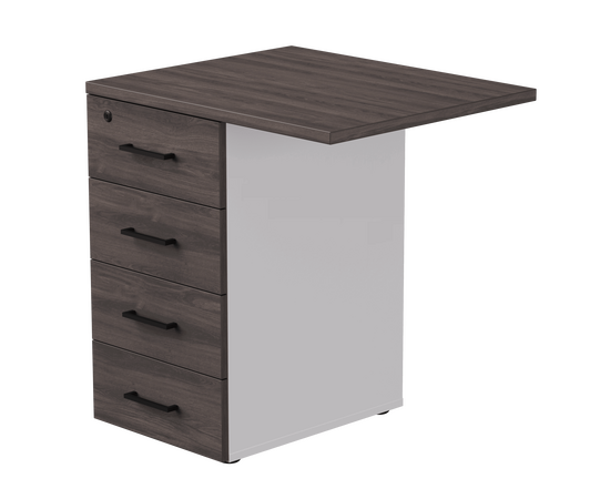 Тумба приставная Everprof EVO с топом 710х600x755 Белый/Дуб Пасадена | Интернет магазин мебели и декора LifeDekor