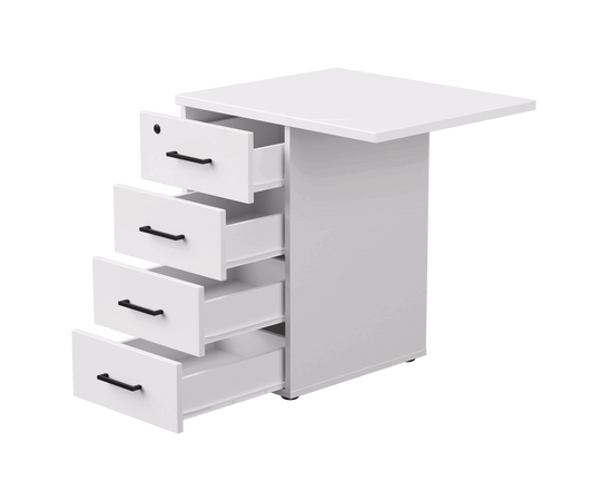 Тумба приставная Everprof EVO с топом 710х600x755 Белый, изображение 2 | Интернет магазин мебели и декора LifeDekor