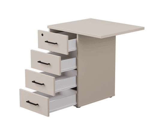 Тумба приставная Everprof EVO с топом 710х600x755 Кашемир, изображение 2 | Интернет магазин мебели и декора LifeDekor