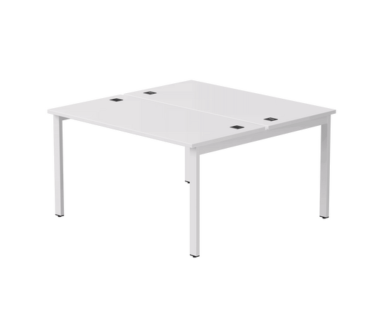 Бенч-система на 2 места Everprof EVO на металлокаркасе 1380х670(1370)x755 Белый/Белый | Интернет магазин мебели и декора LifeDekor