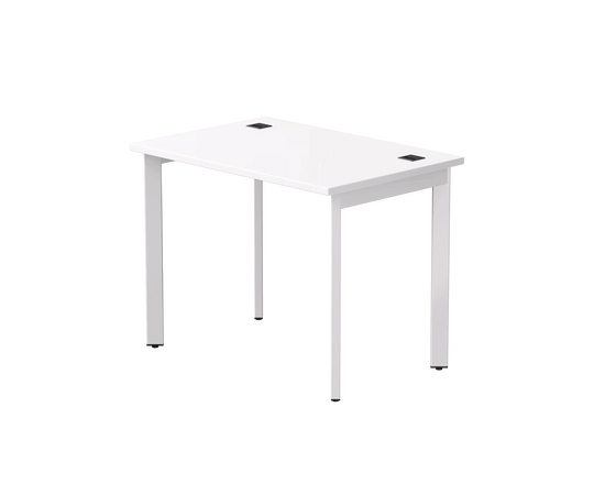 Стол прямой Everprof EVO на металлокаркасе 980х670х755 мм опоры 45гр Белый/Белый | Интернет магазин мебели и декора LifeDekor