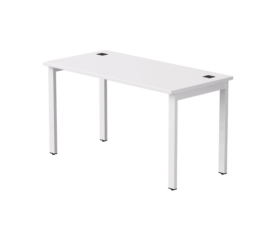 Стол прямой Everprof EVO на металлокаркасе 1380х670х755 мм Белый/Белый | Интернет магазин мебели и декора LifeDekor