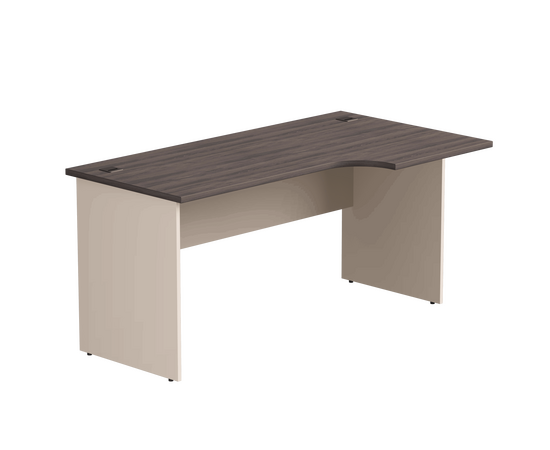 Стол эргономичный правый Everprof EVO опоры ЛДСП 1580х670(870)x755 мм Дуб Пасадена/Кашемир | Интернет магазин мебели и декора LifeDekor