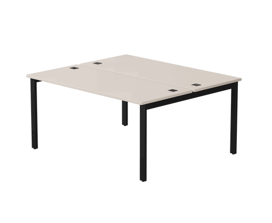 Бенч-система на 2 места Everprof EVO на металлокаркасе 1580х670(1370)x755 Кашемир/Черный | Интернет магазин мебели и декора LifeDekor