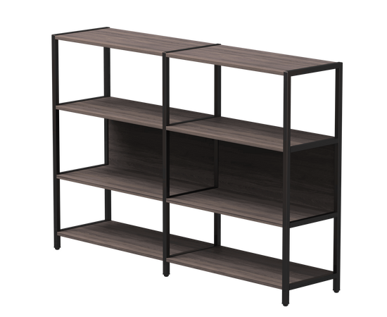 Набор стеллажных систем №1 Everprof EVO 1635x385x1120 Дуб Пасадена/Черный | Интернет магазин мебели и декора LifeDekor