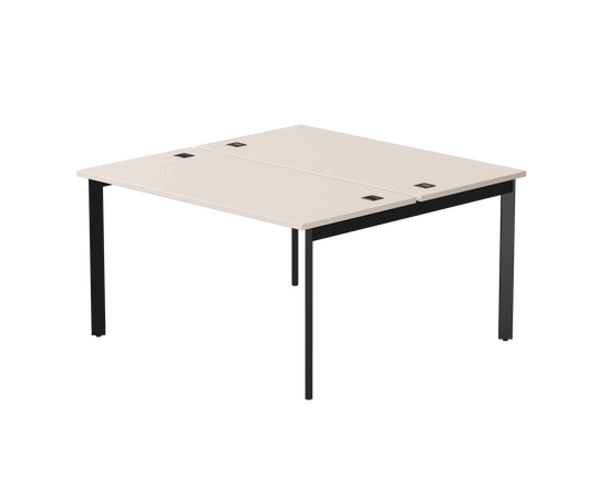 Бенч-система на 2 места Everprof EVO на металлокаркасе 1380х670(1370)x755 опоры 45гр Кашемир/Черный | Интернет магазин мебели и декора LifeDekor