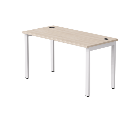 Стол прямой Everprof EVO на металлокаркасе 1380х670х755 мм Дуб Соната/Белый | Интернет магазин мебели и декора LifeDekor