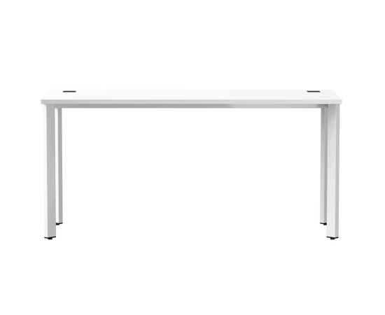 Стол прямой Everprof EVO на металлокаркасе 1580х670х755 мм опоры 45гр Белый/Белый, изображение 2 | Интернет магазин мебели и декора LifeDekor