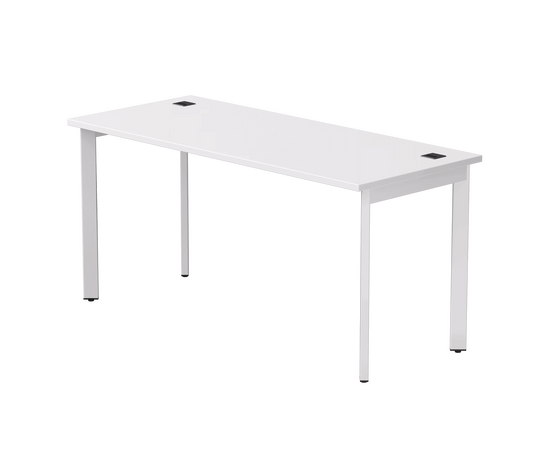 Стол прямой Everprof EVO на металлокаркасе 1580х670х755 мм опоры 45гр Белый/Белый | Интернет магазин мебели и декора LifeDekor