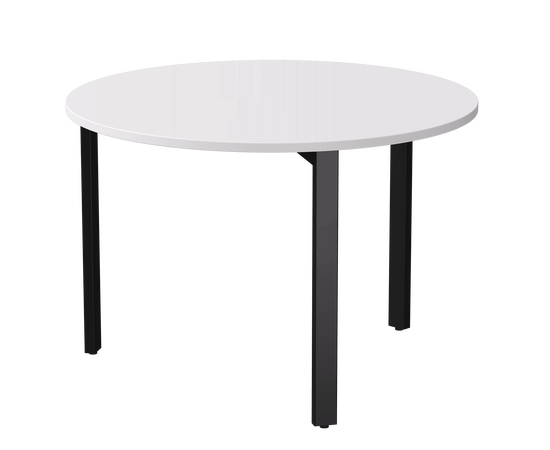 Стол переговорный Everprof EVO D1100 1100x755 Белый/Черный | Интернет магазин мебели и декора LifeDekor