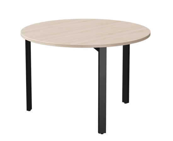 Стол переговорный Everprof EVO D1100 1100x755 Дуб Соната/Черный | Интернет магазин мебели и декора LifeDekor