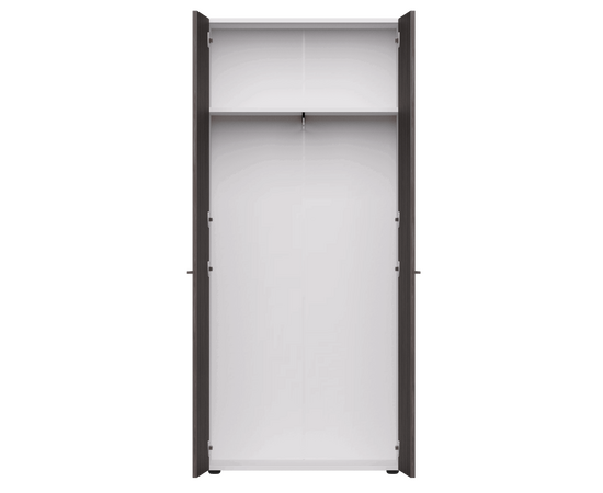 Гардероб Everprof EVO 800х383x1835 Белый/Дуб Пасадена, изображение 2 | Интернет магазин мебели и декора LifeDekor