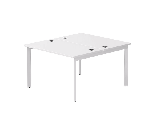 Бенч-система на 2 места Everprof EVO на металлокаркасе 1180х670(1370)x755 опоры 45гр Белый/Белый | Интернет магазин мебели и декора LifeDekor