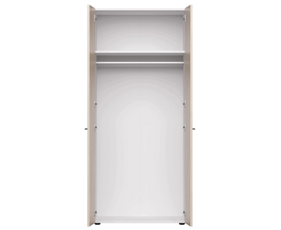 Гардероб глубокий Everprof EVO 800х602x1835 Белый/Дуб Соната, изображение 2 | Интернет магазин мебели и декора LifeDekor