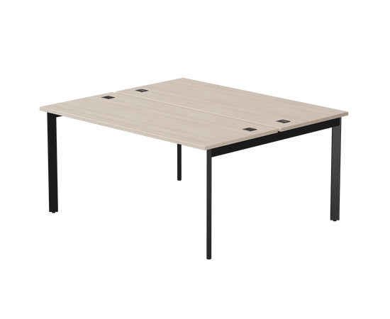 Бенч-система на 2 места Everprof EVO на металлокаркасе 1580х670(1370)x755 опоры 45гр Дуб Соната/Черный | Интернет магазин мебели и декора LifeDekor