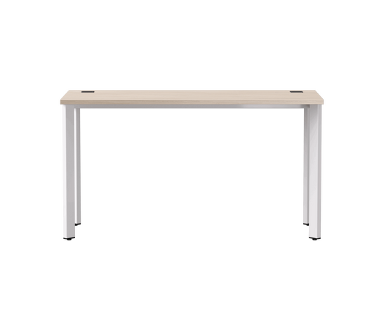 Стол прямой Everprof EVO на металлокаркасе 1380х670х755 мм опоры 45гр Дуб Соната/Белый, изображение 2 | Интернет магазин мебели и декора LifeDekor