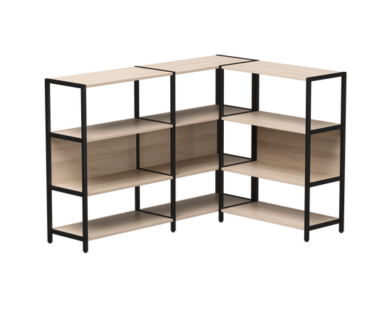 Набор стеллажных систем №14 Everprof EVO 1635x1215x1120 Дуб Соната/Черный | Интернет магазин мебели и декора LifeDekor