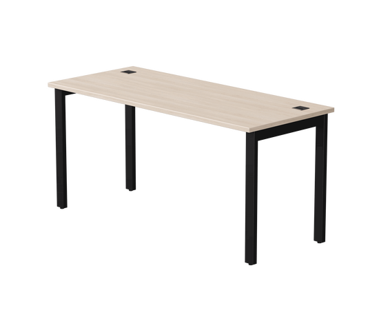 Стол прямой Everprof EVO на металлокаркасе 1580х670х755 мм Дуб Соната/Черный | Интернет магазин мебели и декора LifeDekor