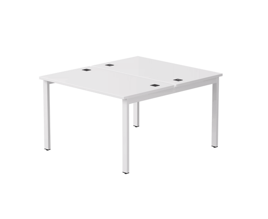 Бенч-система на 2 места Everprof EVO на металлокаркасе 1180х670(1370)x755 Белый/Белый | Интернет магазин мебели и декора LifeDekor