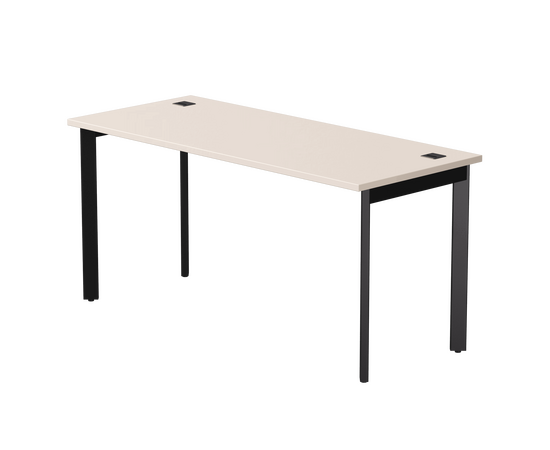 Стол прямой Everprof EVO на металлокаркасе 1580х670х755 мм опоры 45гр Кашемир/Черный | Интернет магазин мебели и декора LifeDekor