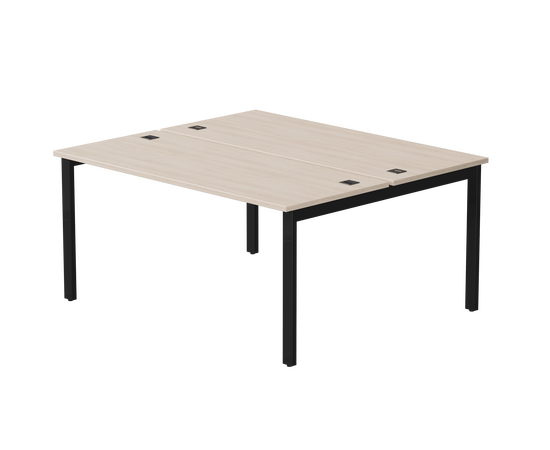 Бенч-система на 2 места Everprof EVO на металлокаркасе 1580х670(1370)x755 Дуб Соната/Черный | Интернет магазин мебели и декора LifeDekor