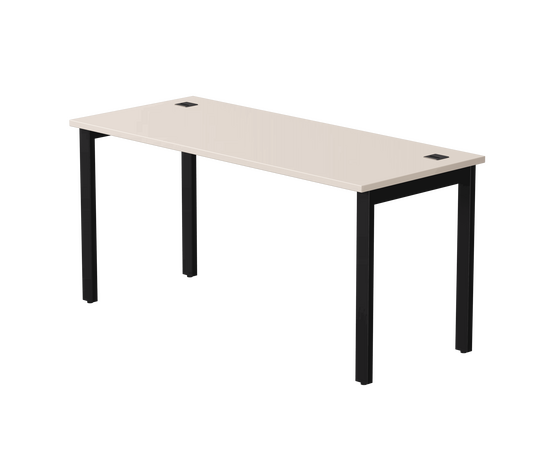 Стол прямой Everprof EVO на металлокаркасе 1580х670х755 мм Кашемир/Черный | Интернет магазин мебели и декора LifeDekor