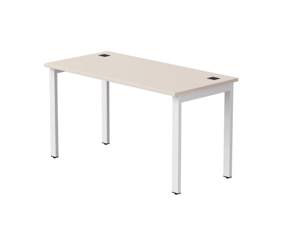 Стол прямой Everprof EVO на металлокаркасе 1380х670х755 мм Кашемир/Белый | Интернет магазин мебели и декора LifeDekor