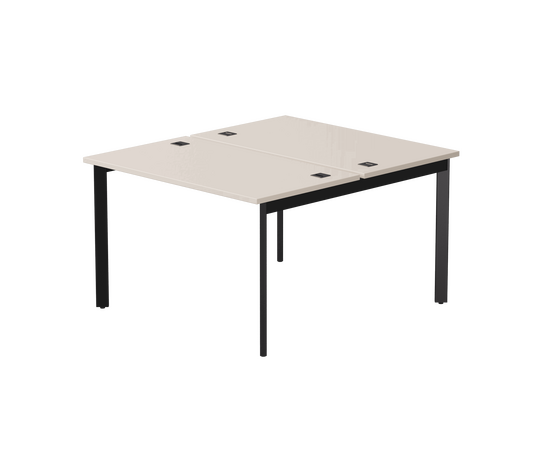 Бенч-система на 2 места Everprof EVO на металлокаркасе 1180х670(1370)x755 опоры 45гр Кашемир/Черный | Интернет магазин мебели и декора LifeDekor