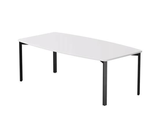 Стол переговорный Everprof EVO 2100х1100x755 Белый/Черный | Интернет магазин мебели и декора LifeDekor