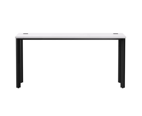 Стол прямой Everprof EVO на металлокаркасе 1580х670х755 мм опоры 45гр Белый/Черный, изображение 2 | Интернет магазин мебели и декора LifeDekor