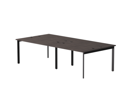 Бенч-система на 4 места Everprof EVO на металлокаркасе 3160х670(1370)x755 опоры 45гр Дуб Пасадена/Черный | Интернет магазин мебели и декора LifeDekor