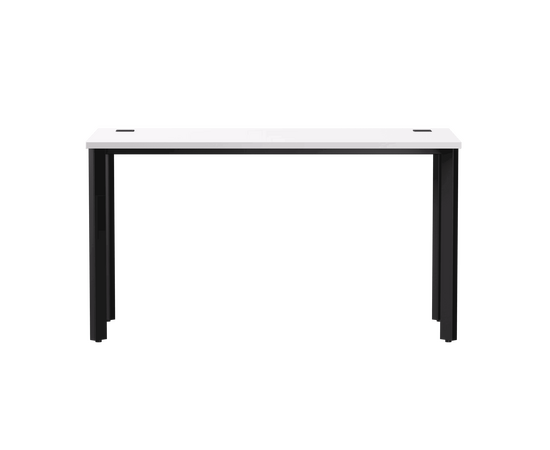 Стол прямой Everprof EVO на металлокаркасе 1380х670х755 мм опоры 45гр Белый/Черный, изображение 2 | Интернет магазин мебели и декора LifeDekor