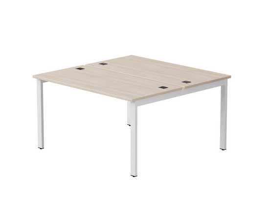 Бенч-система на 2 места Everprof EVO на металлокаркасе 1380х670(1370)x755 Дуб Соната/Белый | Интернет магазин мебели и декора LifeDekor