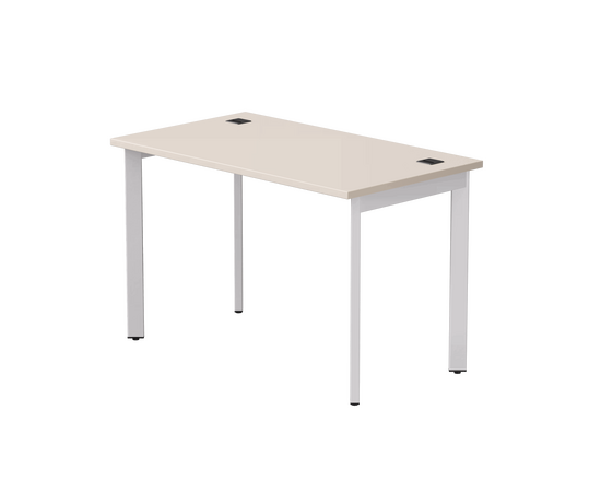 Стол прямой Everprof EVO на металлокаркасе 1180х670х755 мм опоры 45гр Кашемир/Белый | Интернет магазин мебели и декора LifeDekor