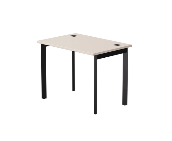 Стол прямой Everprof EVO на металлокаркасе 980х670х755 мм опоры 45гр Кашемир/Черный | Интернет магазин мебели и декора LifeDekor