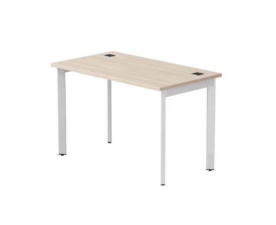 Стол прямой Everprof EVO на металлокаркасе 1180х670х755 мм опоры 45гр Дуб Соната/Белый | Интернет магазин мебели и декора LifeDekor