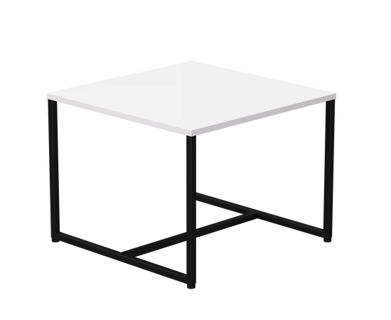 Стол журнальный Everprof EVO 604х604х460 Белый/Черный | Интернет магазин мебели и декора LifeDekor