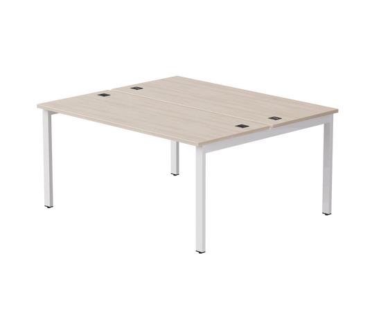 Бенч-система на 2 места Everprof EVO на металлокаркасе 1580х670(1370)x755 Дуб Соната/Белый | Интернет магазин мебели и декора LifeDekor