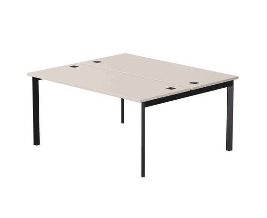 Бенч-система на 2 места Everprof EVO на металлокаркасе 1580х670(1370)x755 опоры 45гр Кашемир/Черный | Интернет магазин мебели и декора LifeDekor