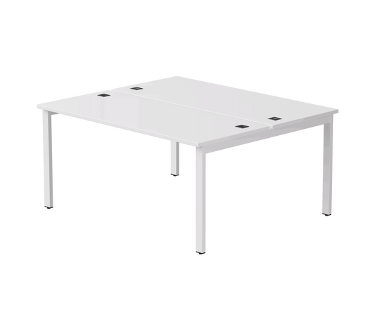 Бенч-система на 2 места Everprof EVO на металлокаркасе 1580х670(1370)x755 Белый/Белый | Интернет магазин мебели и декора LifeDekor