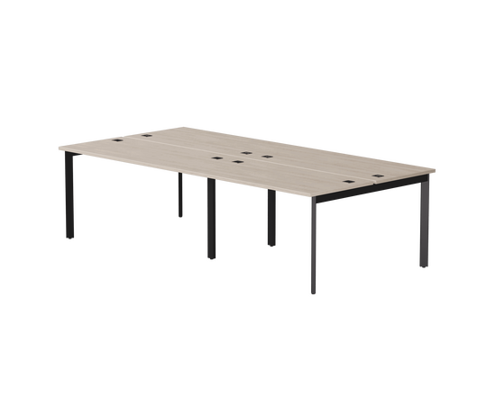 Бенч-система на 4 места Everprof EVO на металлокаркасе 2360х670(1370)x755 опоры 45гр Дуб Соната/Черный | Интернет магазин мебели и декора LifeDekor