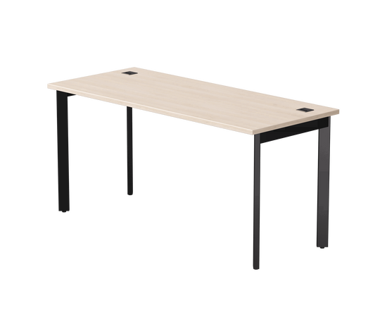 Стол прямой Everprof EVO на металлокаркасе 1580х670х755 мм опоры 45гр Дуб Соната/Черный | Интернет магазин мебели и декора LifeDekor